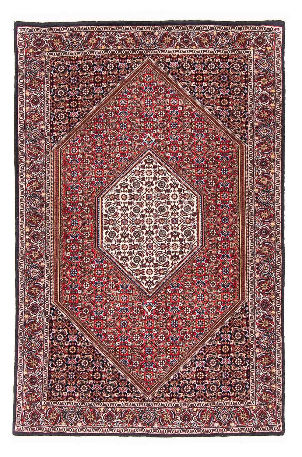 Alfombra persa - Bidjar - 169 x 108 cm - rojo