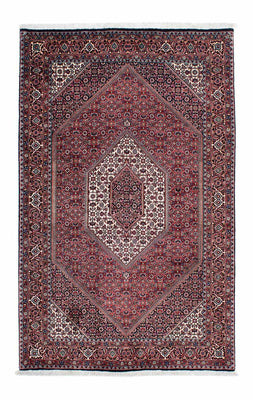 Alfombra persa - Bidjar - 200 x 130 cm - rojo claro