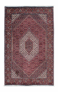 Alfombra persa - Bidjar - 200 x 130 cm - rojo claro