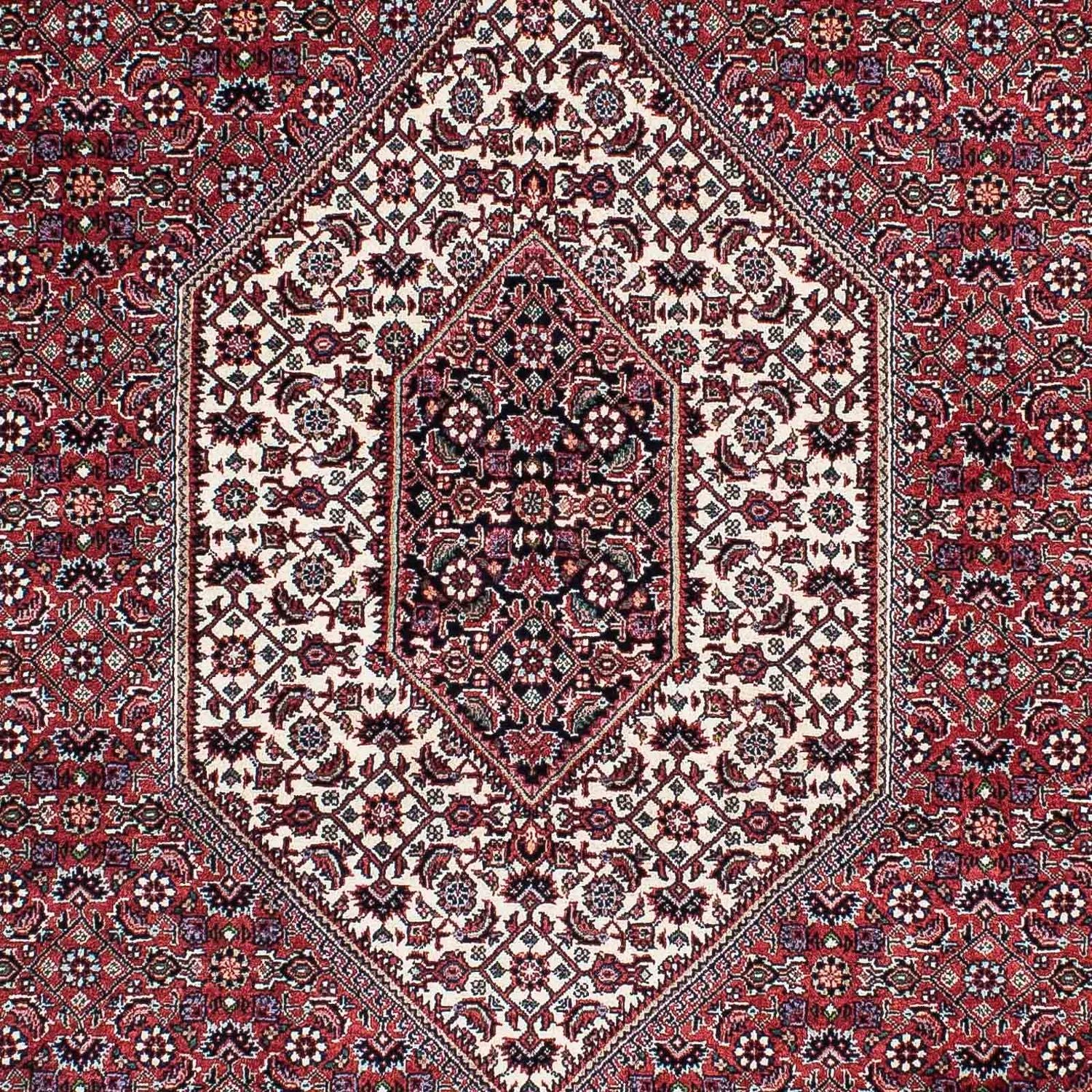 Alfombra persa - Bidjar - 200 x 130 cm - rojo claro