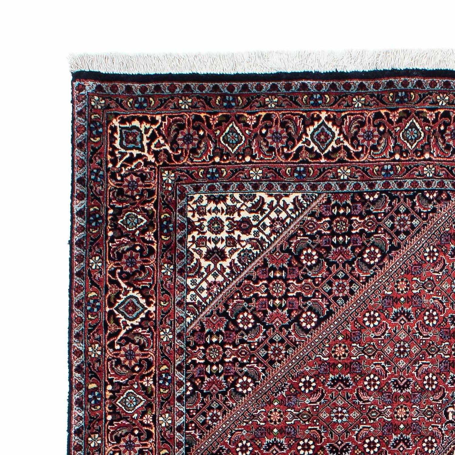 Alfombra persa - Bidjar - 200 x 130 cm - rojo claro