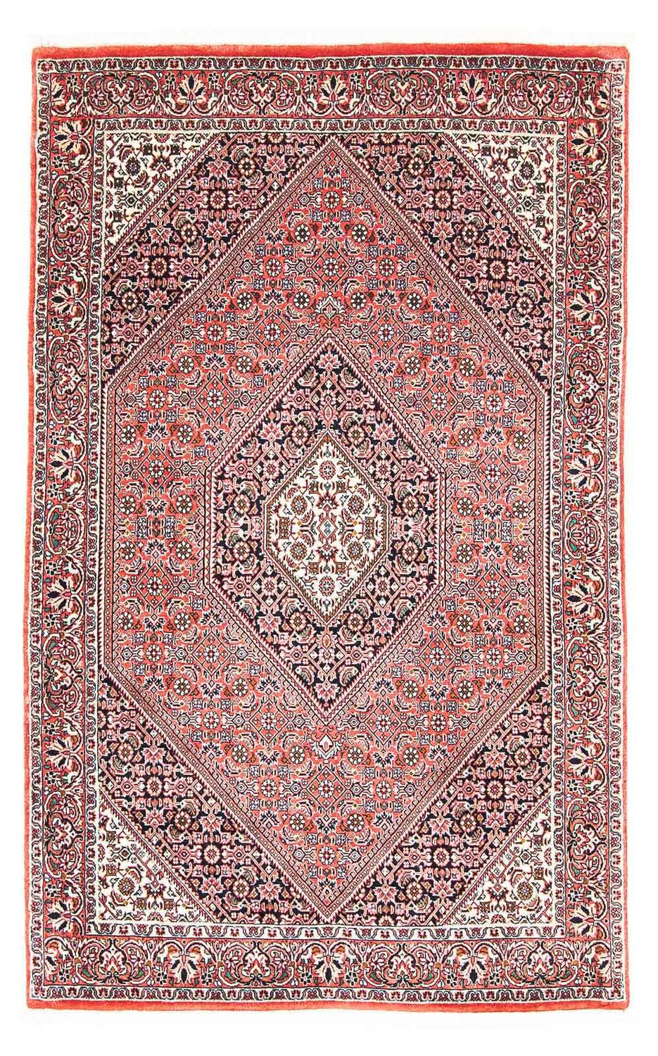 Alfombra persa - Bidjar - 168 x 109 cm - salmón