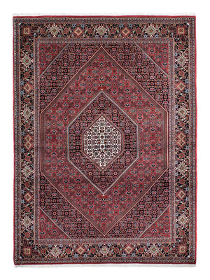 Alfombra persa - Bidjar - 202 x 150 cm - rojo claro
