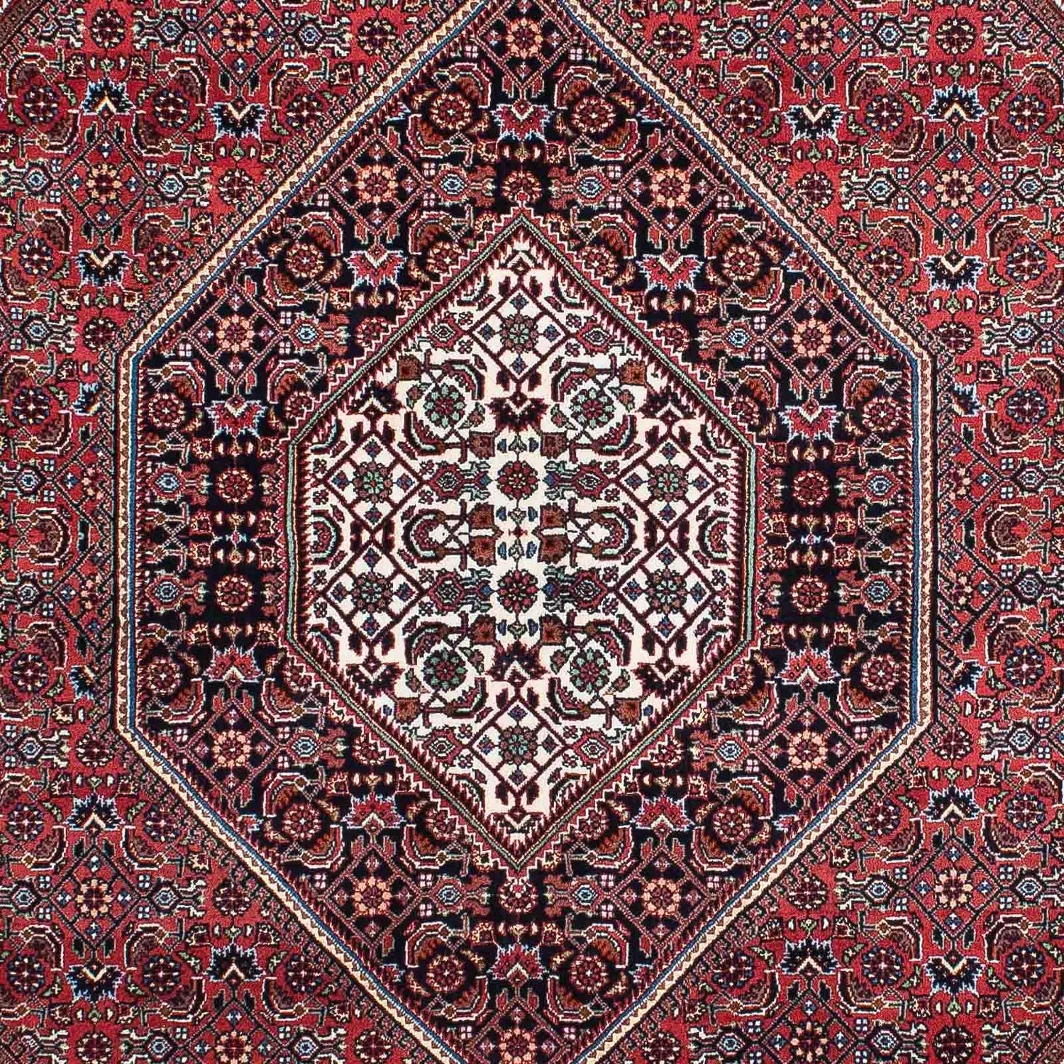 Alfombra persa - Bidjar - 202 x 150 cm - rojo claro
