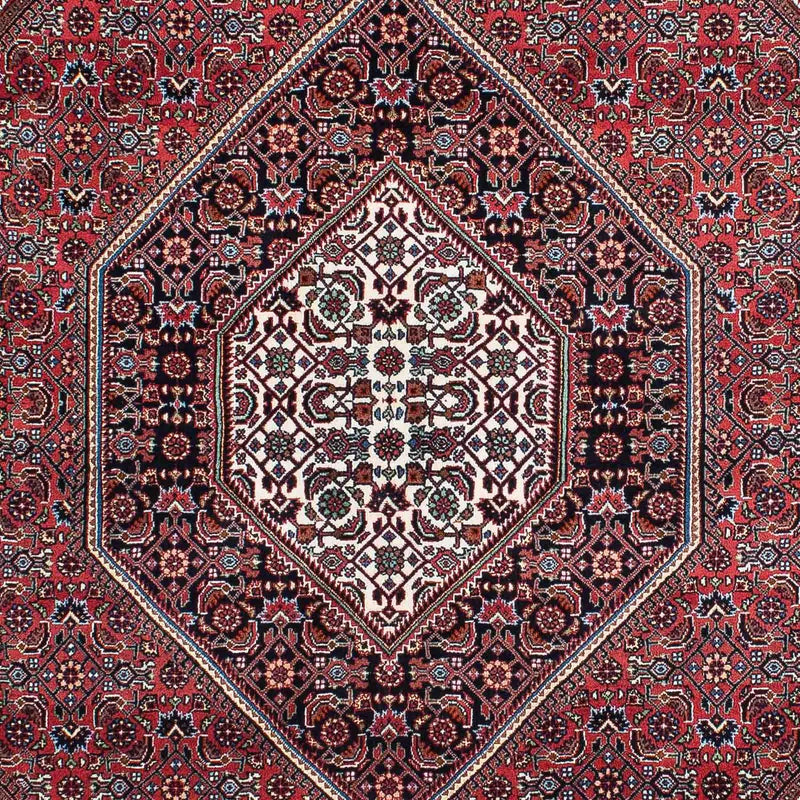 Alfombra persa - Bidjar - 202 x 150 cm - rojo claro