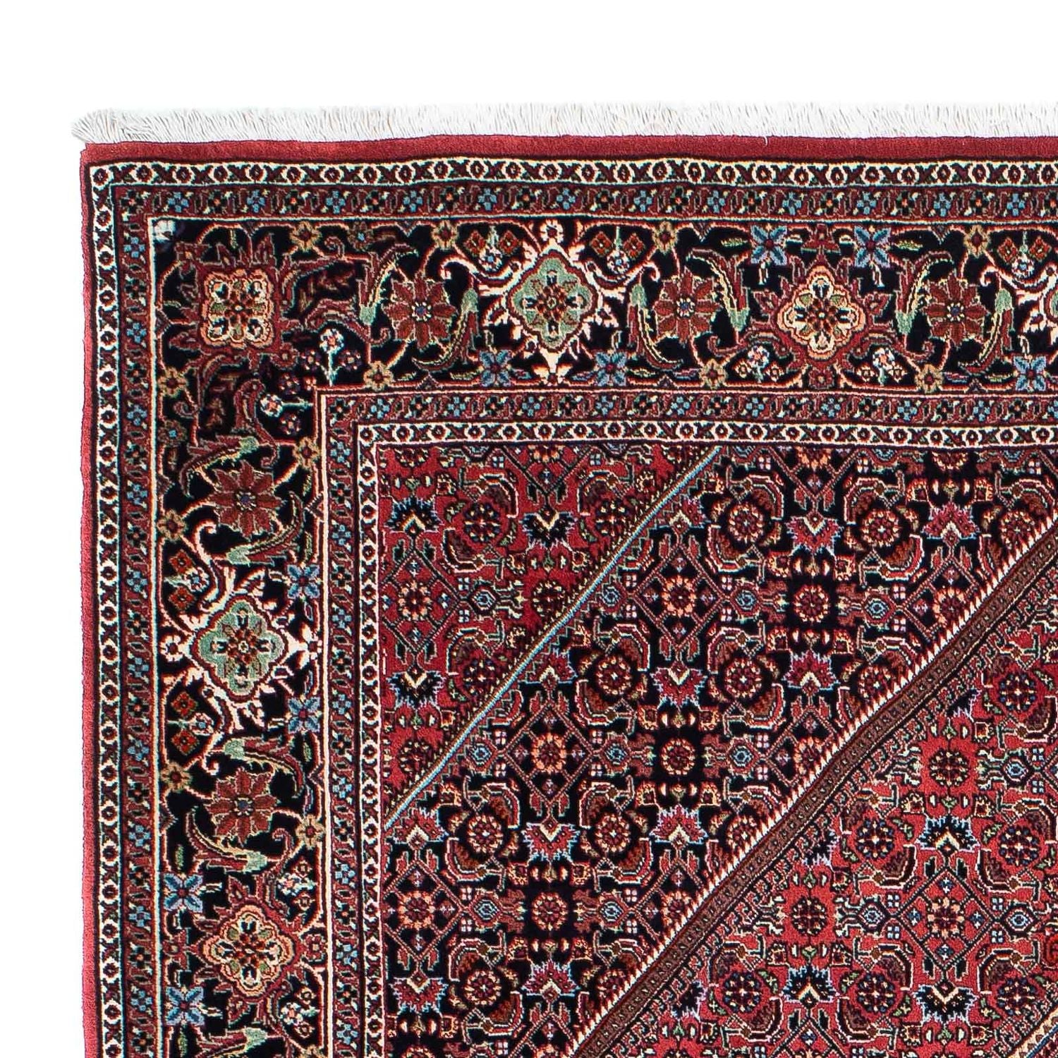Alfombra persa - Bidjar - 202 x 150 cm - rojo claro