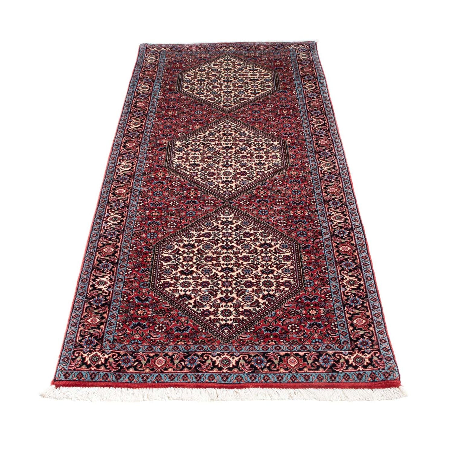 Alfombra de pasillo Alfombra persa - Bidjar - 210 x 74 cm - rojo