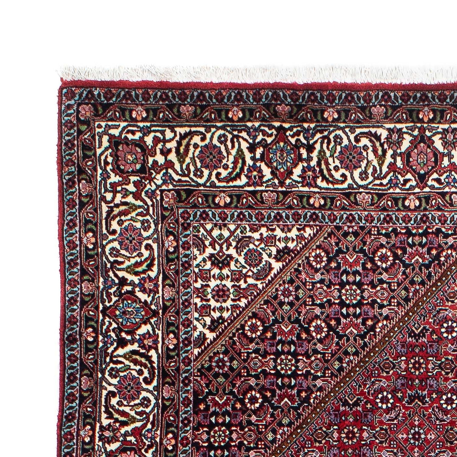 Alfombra persa - Bidjar - 218 x 134 cm - rojo