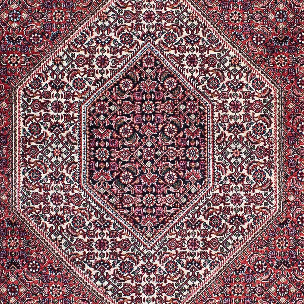 Alfombra persa - Bidjar - 205 x 128 cm - rojo claro