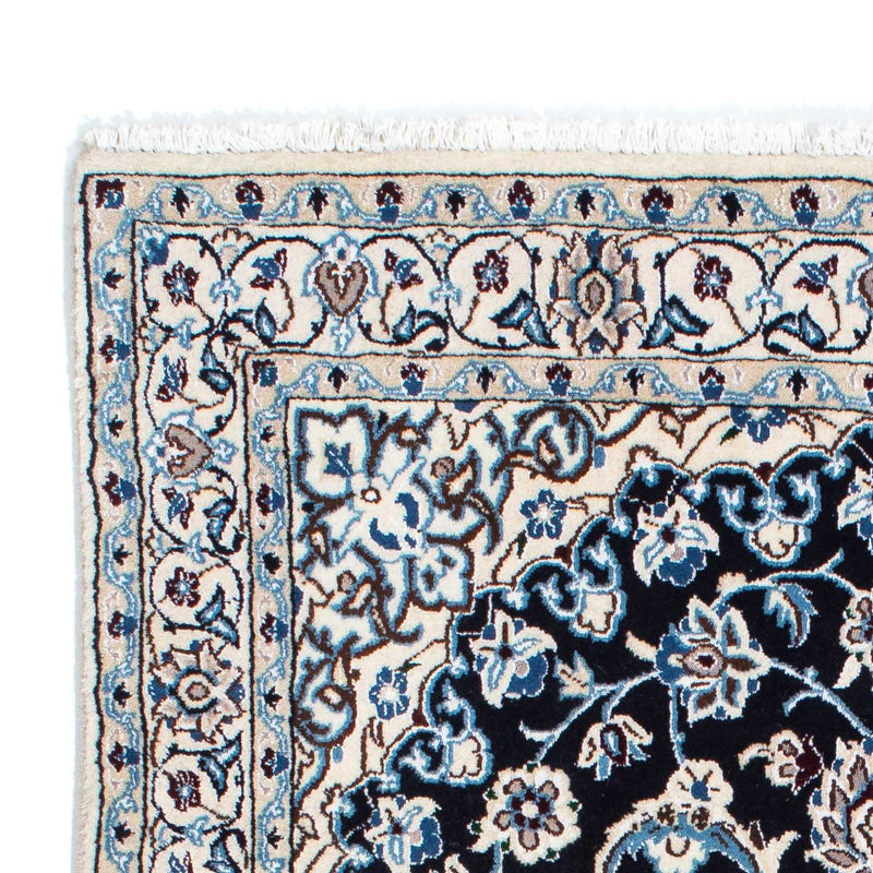 Alfombra Persa - Nain - Real - 175 x 108 cm - azul oscuro