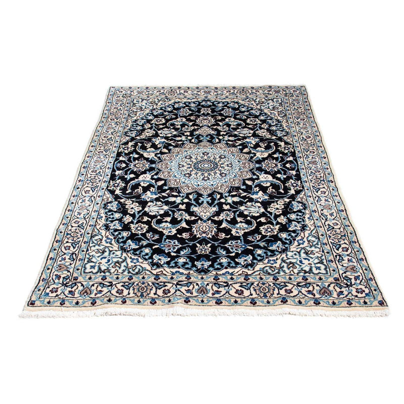 Alfombra Persa - Nain - Real - 175 x 108 cm - azul oscuro