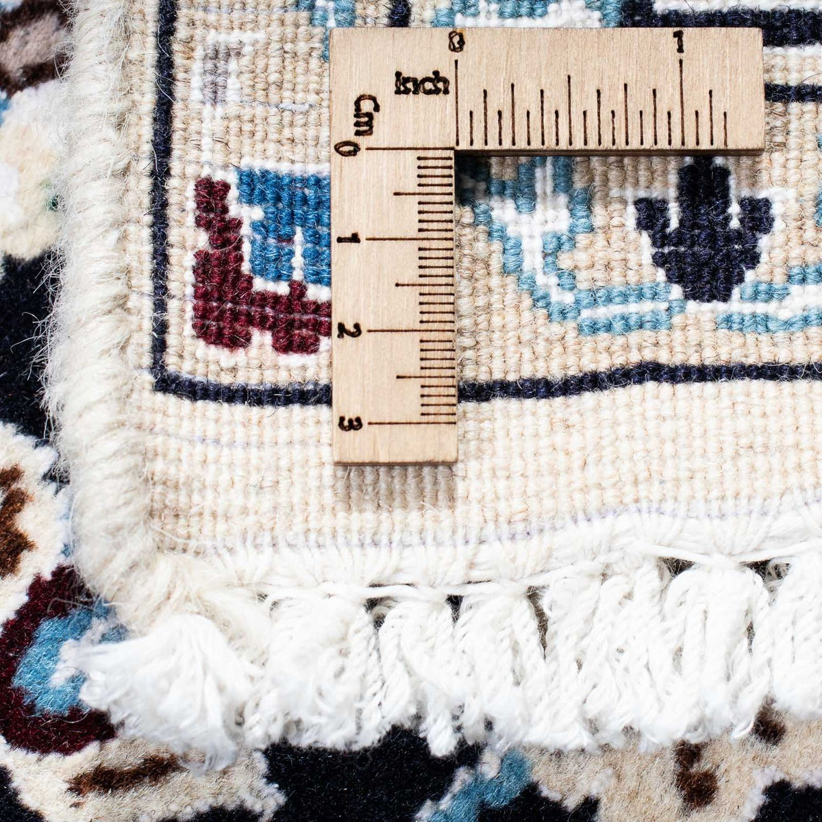 Alfombra Persa - Nain - Real - 175 x 108 cm - azul oscuro