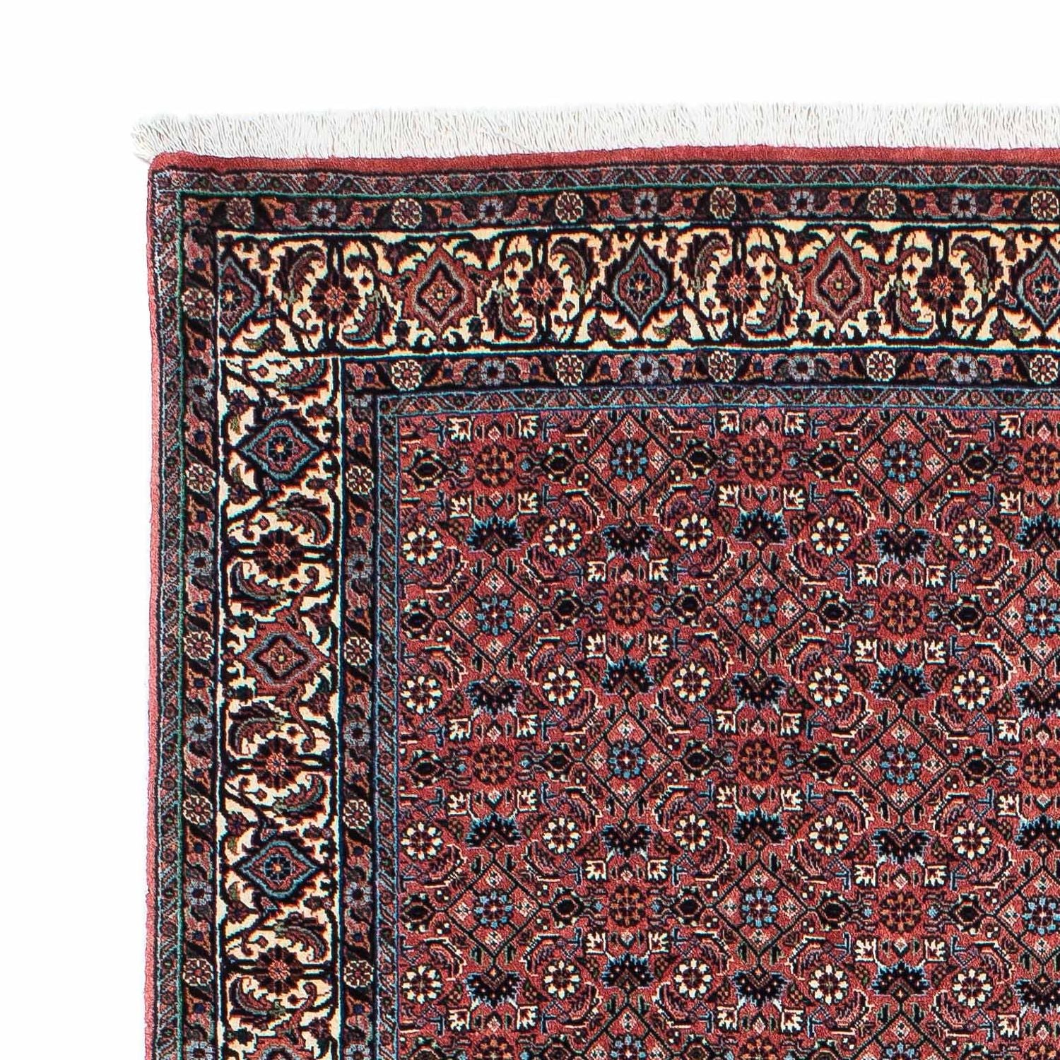 Alfombra persa - Bidjar - 210 x 132 cm - rojo claro