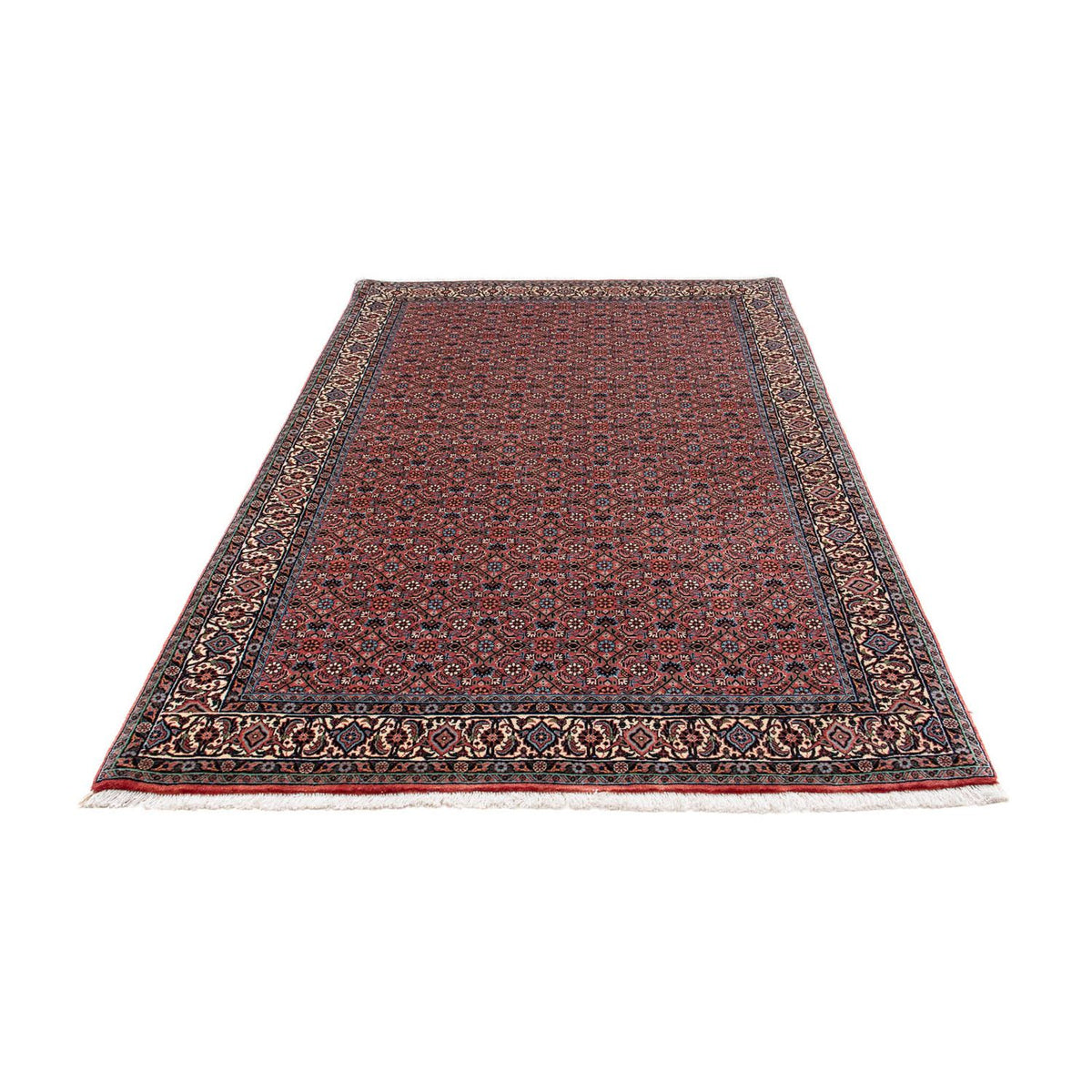 Alfombra persa - Bidjar - 210 x 132 cm - rojo claro