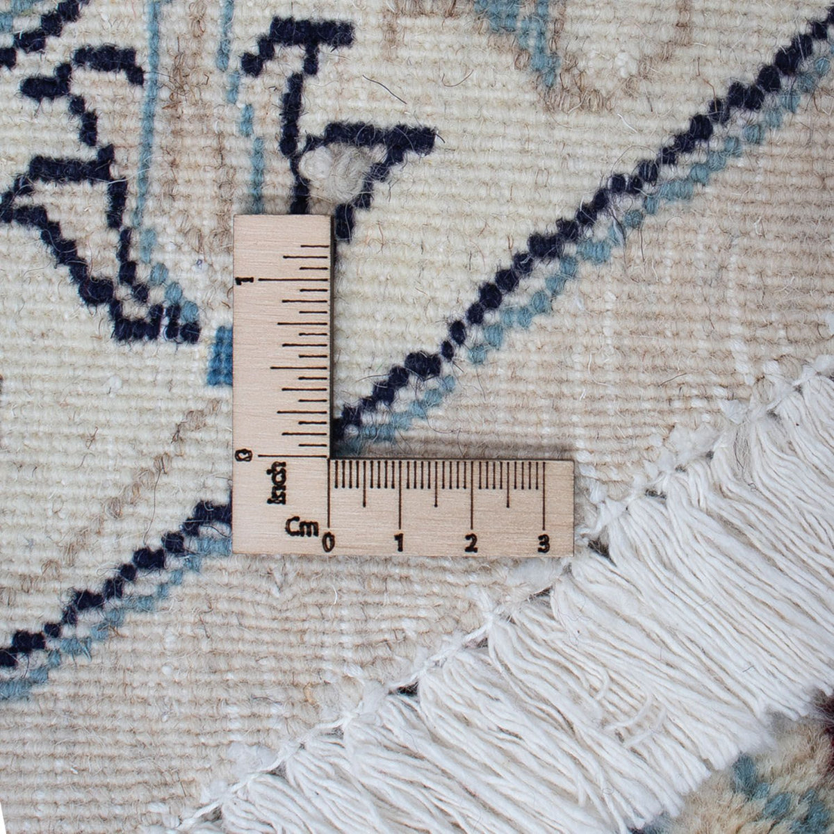 Alfombra persa - Nain redondo  - 290 x 290 cm - azul oscuro