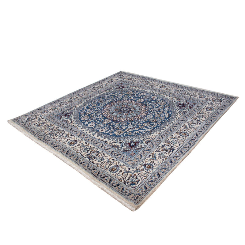 Alfombra persa - Nain cuadrado  - 205 x 193 cm - azul