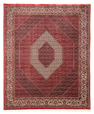Alfombra persa - Bidjar - 304 x 255 cm - rojo oscuro