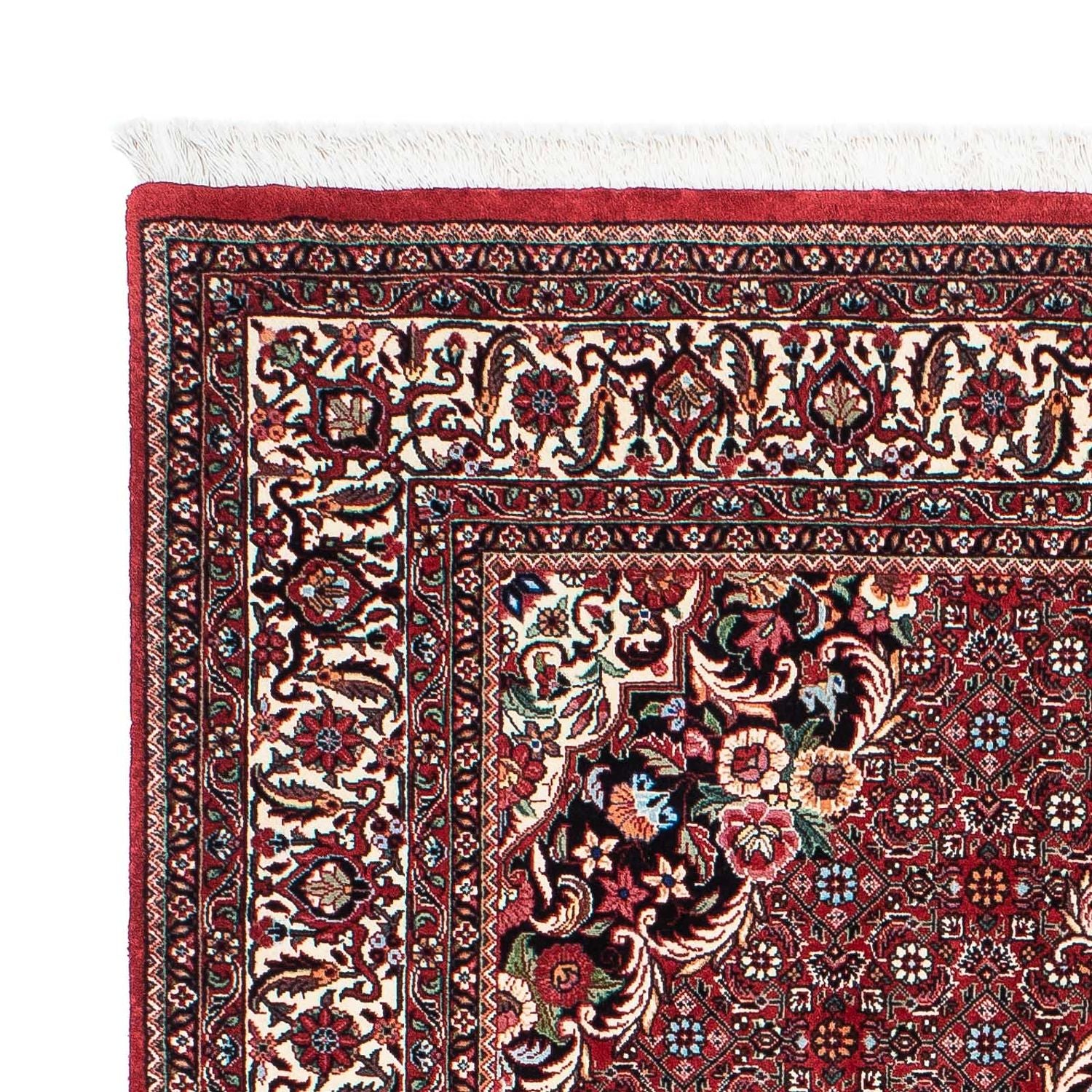 Alfombra persa - Bidjar - 182 x 130 cm - rojo