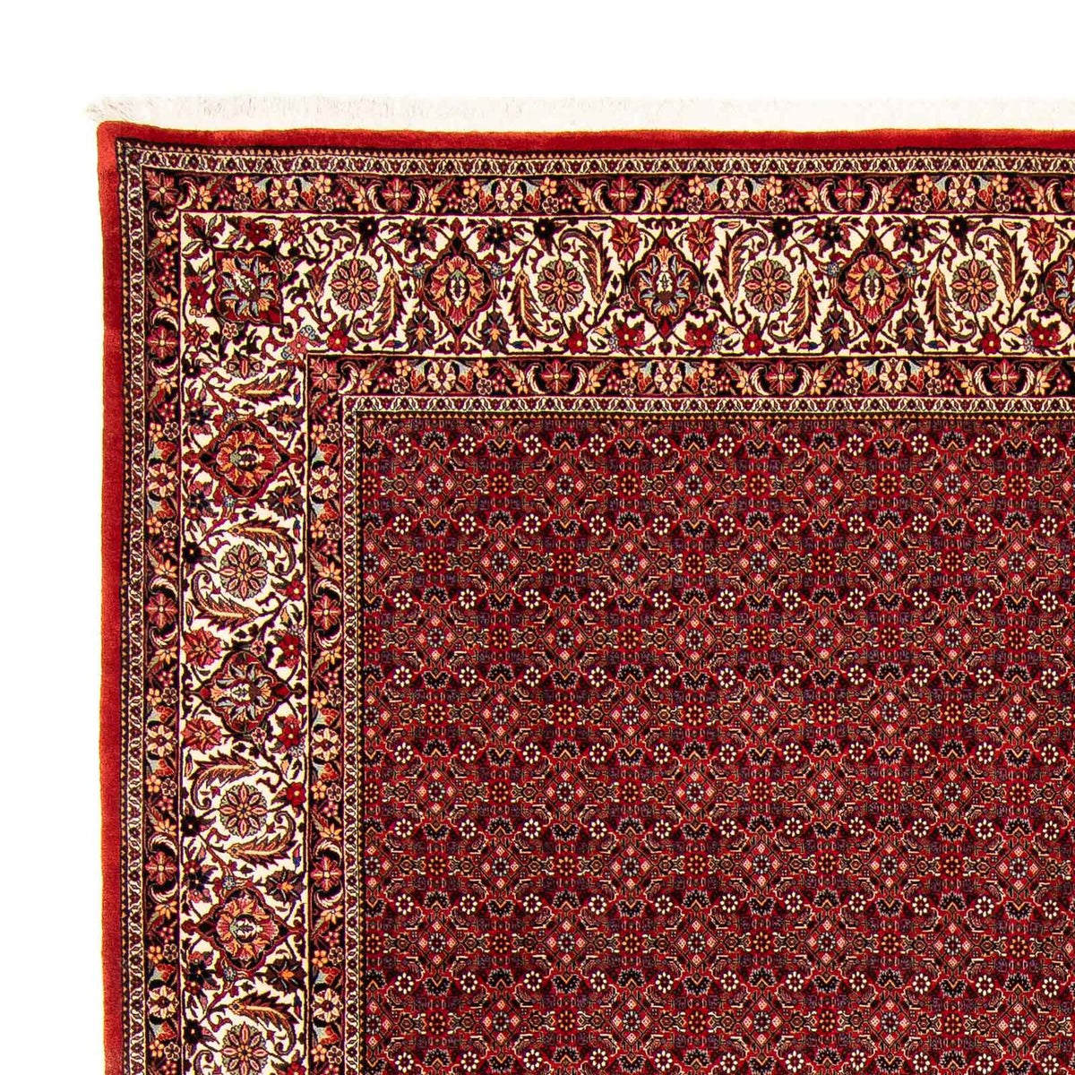 Alfombra persa - Bidjar - 400 x 308 cm - rojo oscuro