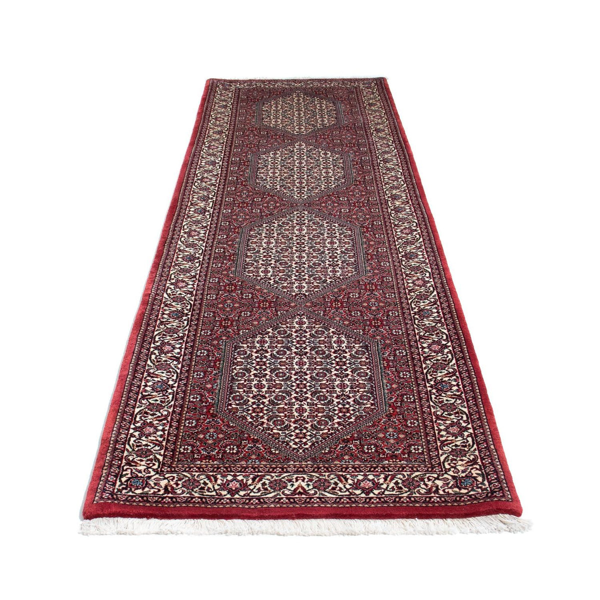 Alfombra de pasillo Alfombra persa - Bidjar - 317 x 85 cm - rojo