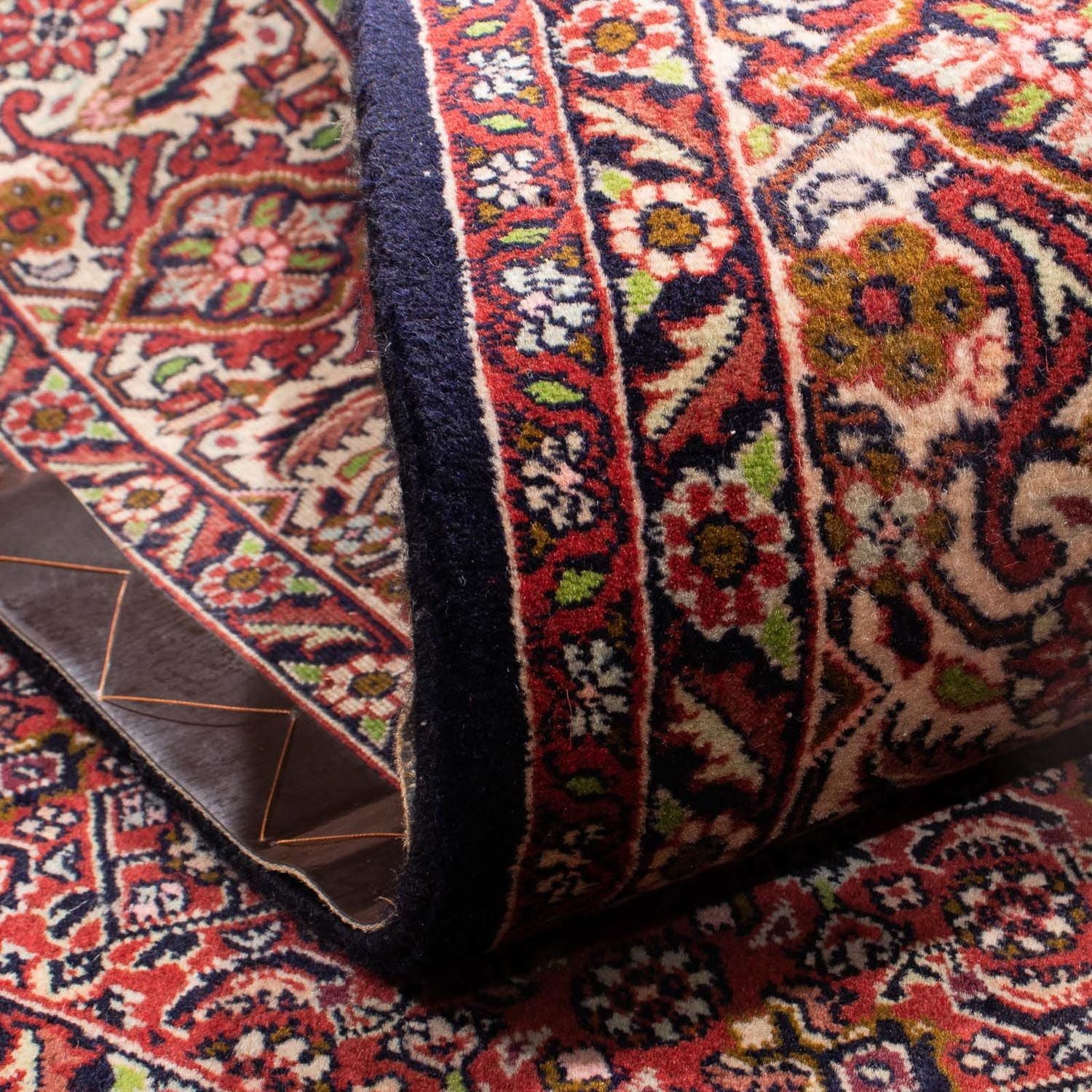 Alfombra persa - Bidjar - 245 x 170 cm - rojo claro