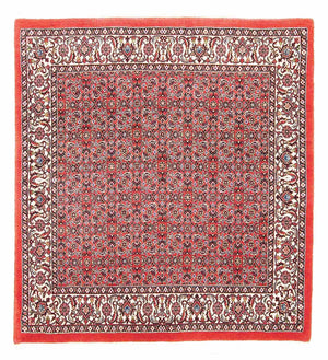 Alfombra persa - Bidjar cuadrado  - 105 x 101 cm - rojo