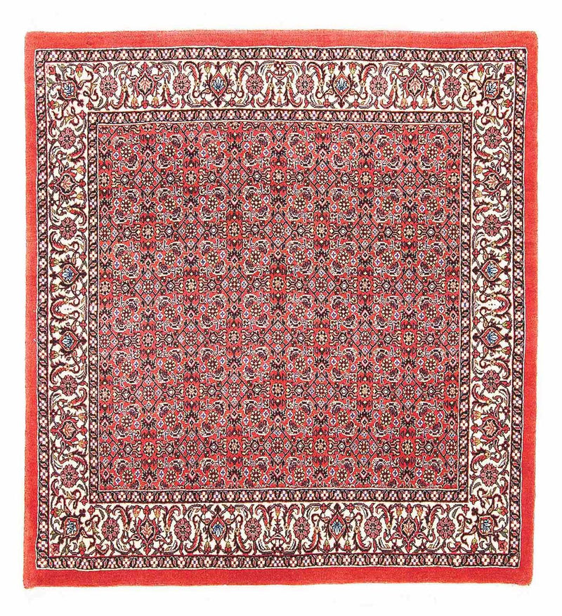 Alfombra persa - Bidjar cuadrado  - 105 x 101 cm - rojo