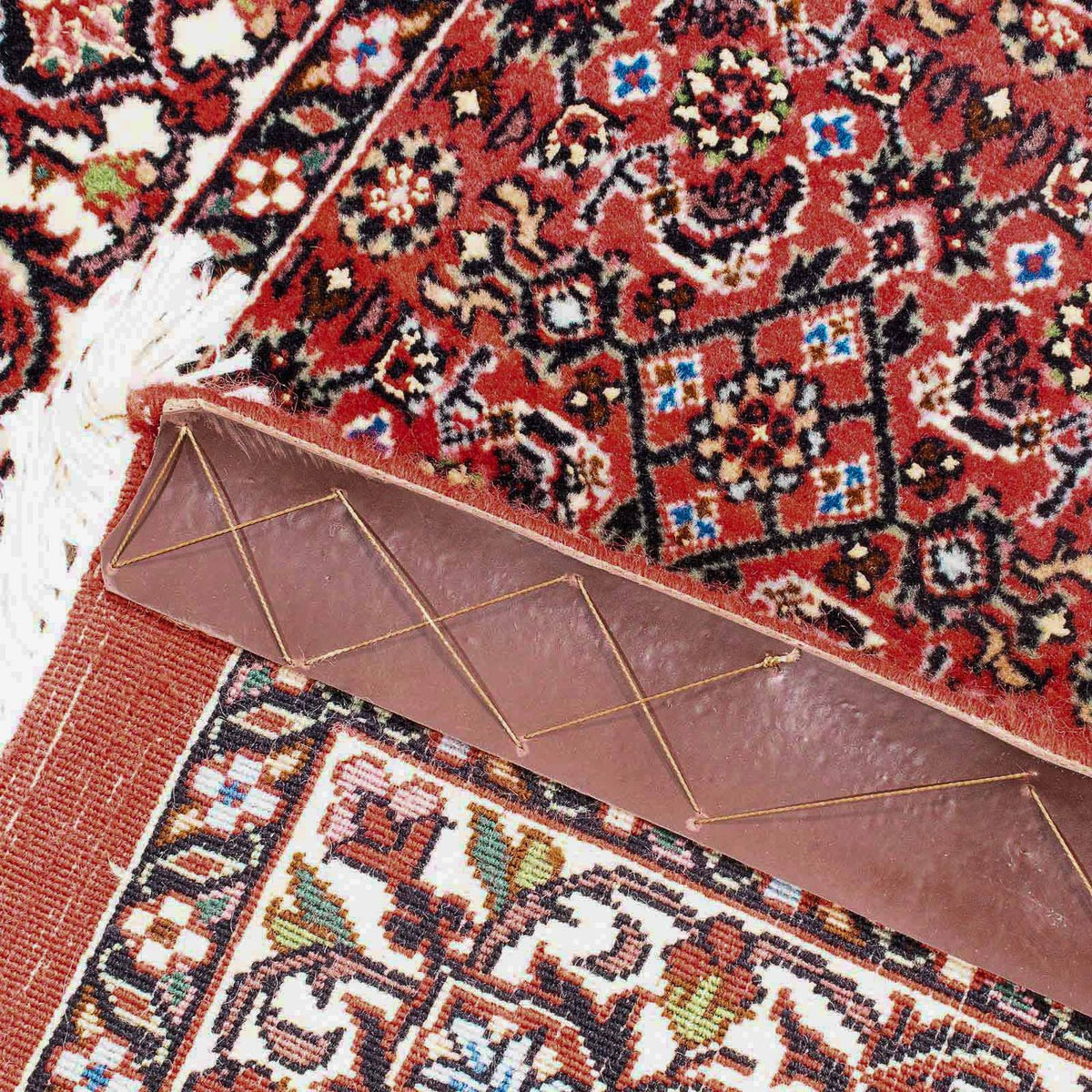 Alfombra persa - Bidjar cuadrado  - 105 x 101 cm - rojo