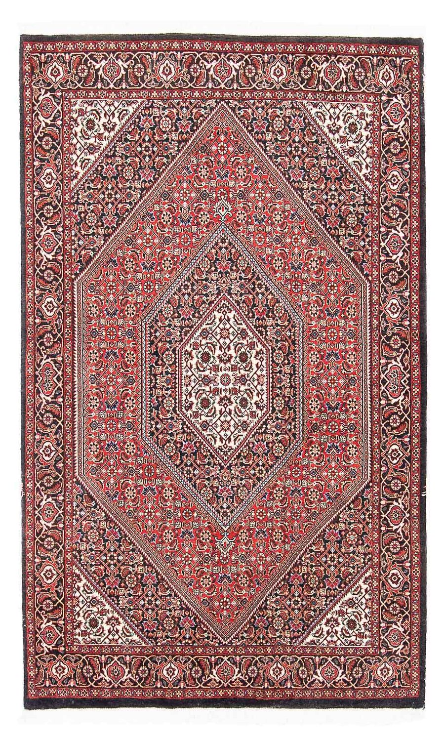 Alfombra persa - Bidjar - 173 x 110 cm - rojo claro