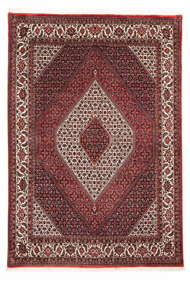 Alfombra persa - Bidjar - 236 x 172 cm - rojo oscuro
