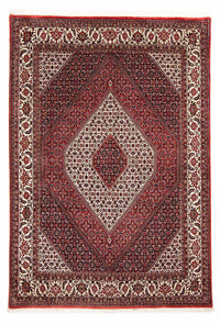Alfombra persa - Bidjar - 236 x 172 cm - rojo oscuro