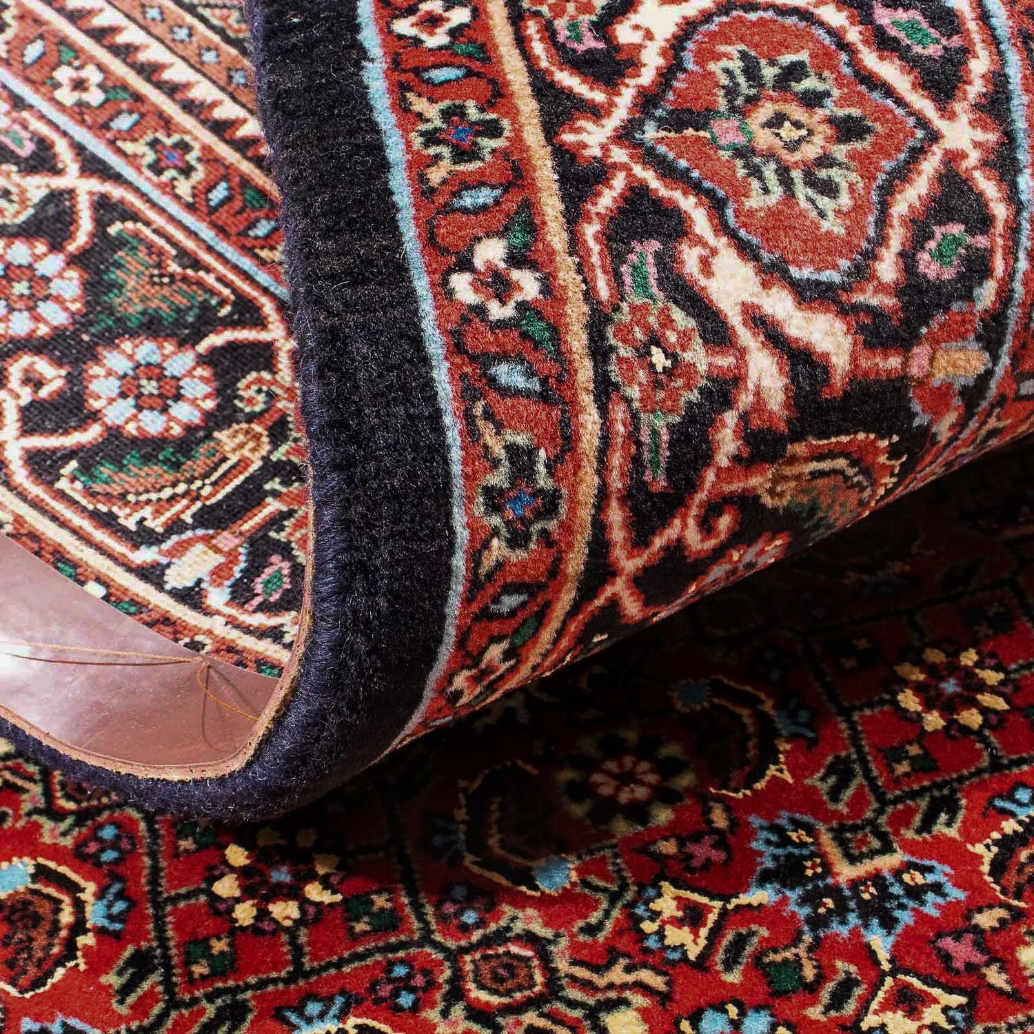 Alfombra persa - Bidjar - 174 x 112 cm - rojo claro