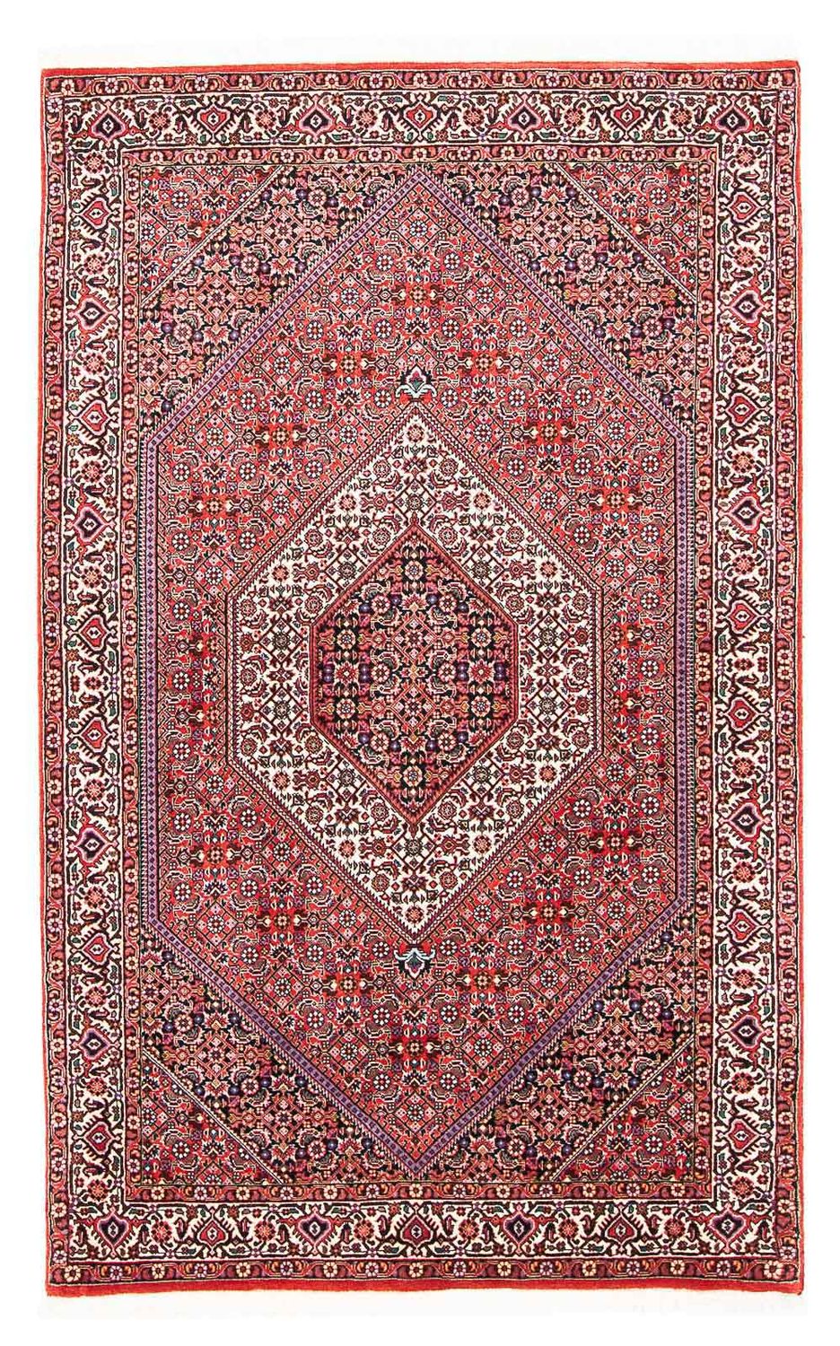 Alfombra persa - Bidjar - 180 x 111 cm - rojo claro