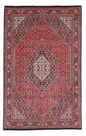 Alfombra persa - Bidjar - 180 x 111 cm - rojo
