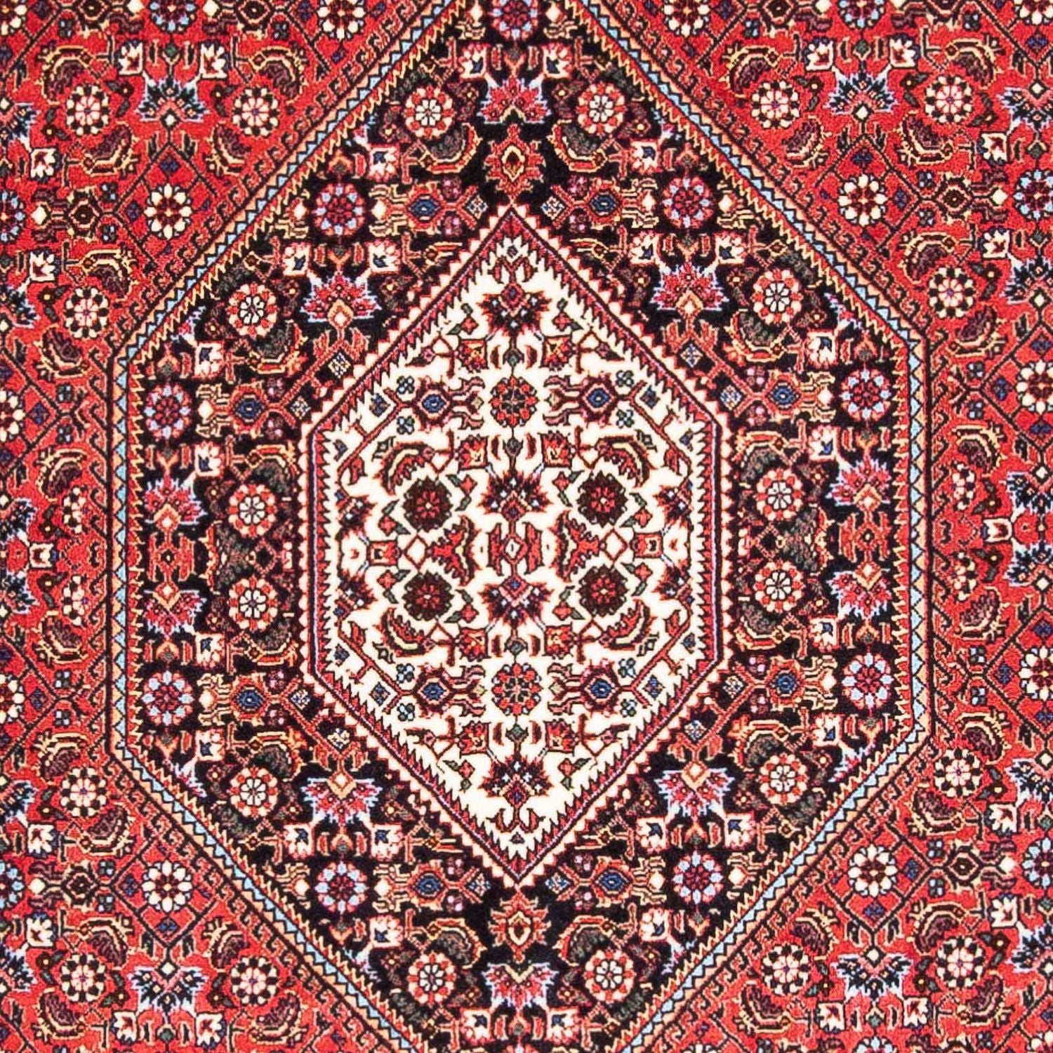 Alfombra persa - Bidjar - 180 x 111 cm - rojo