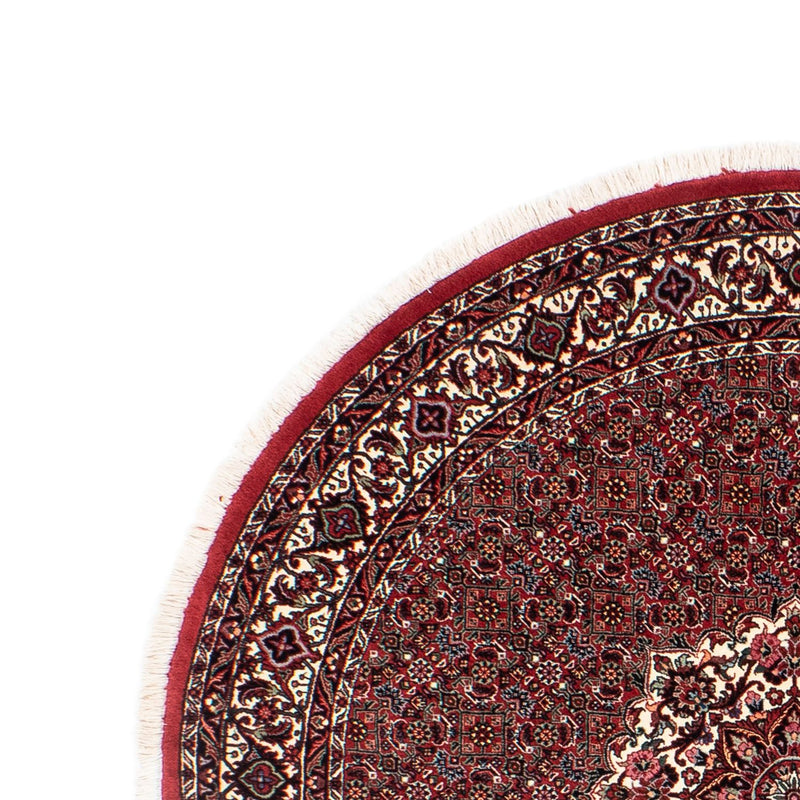Alfombra persa - Bidjar redondo  - 155 x 155 cm - rojo oscuro