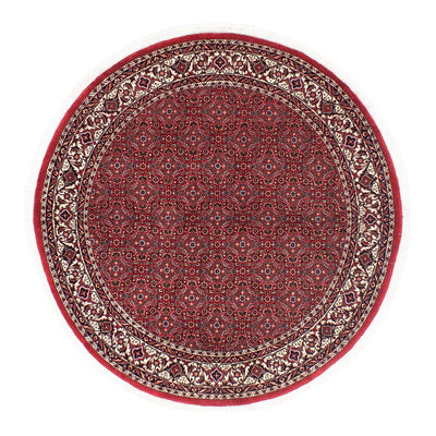 Alfombra persa - Bidjar redondo  - 150 x 150 cm - rojo oscuro