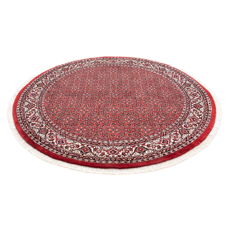 Alfombra persa - Bidjar redondo  - 150 x 150 cm - rojo oscuro