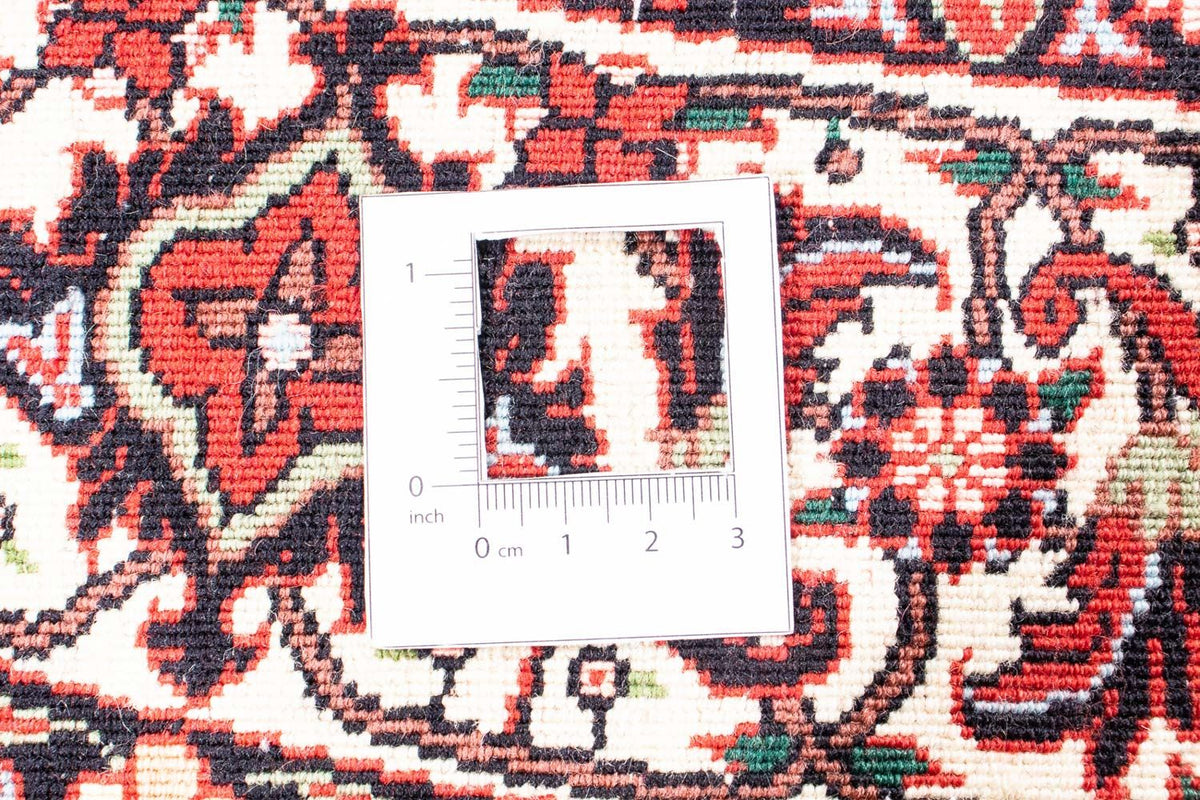 Alfombra persa - Bidjar redondo  - 150 x 150 cm - rojo oscuro