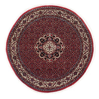 Alfombra persa - Bidjar redondo  - 150 x 150 cm - rojo oscuro