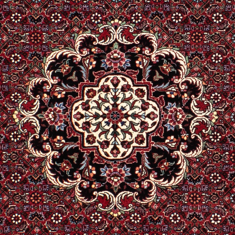 Alfombra persa - Bidjar redondo  - 150 x 150 cm - rojo oscuro