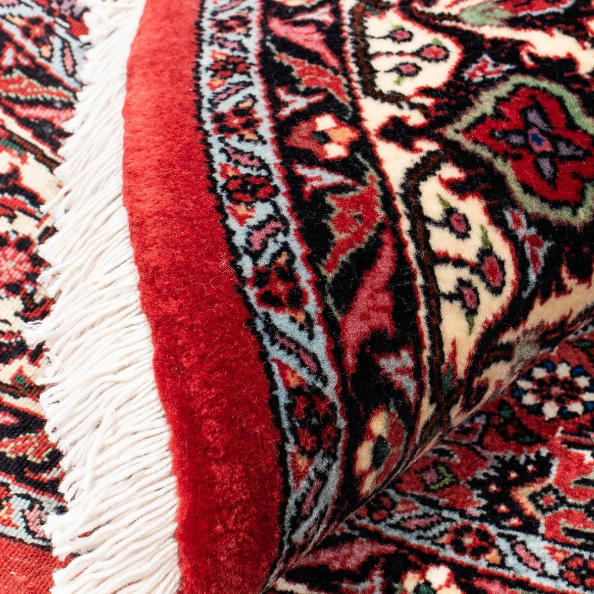 Alfombra persa - Bidjar redondo  - 150 x 150 cm - rojo oscuro