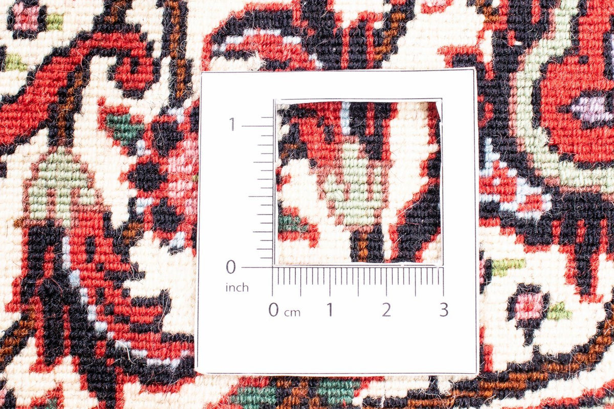 Alfombra persa - Bidjar redondo  - 150 x 150 cm - rojo oscuro