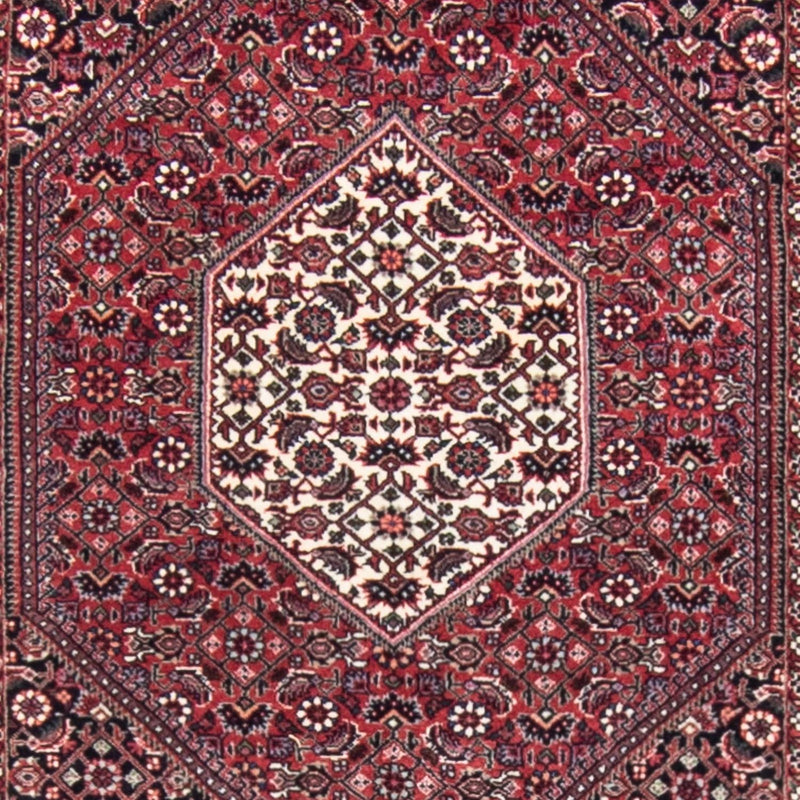 Alfombra de pasillo Alfombra persa - Bidjar - 404 x 88 cm - rojo claro