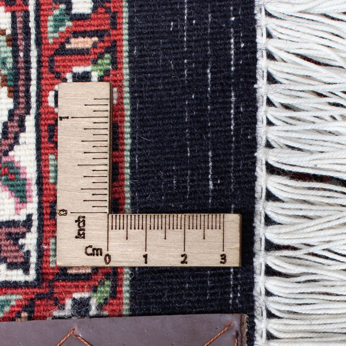 Alfombra de pasillo Alfombra persa - Bidjar - 404 x 88 cm - rojo claro