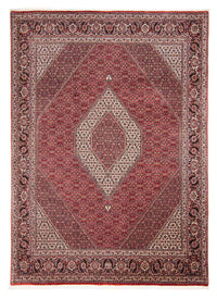Alfombra persa - Bidjar - 305 x 253 cm - rojo oscuro