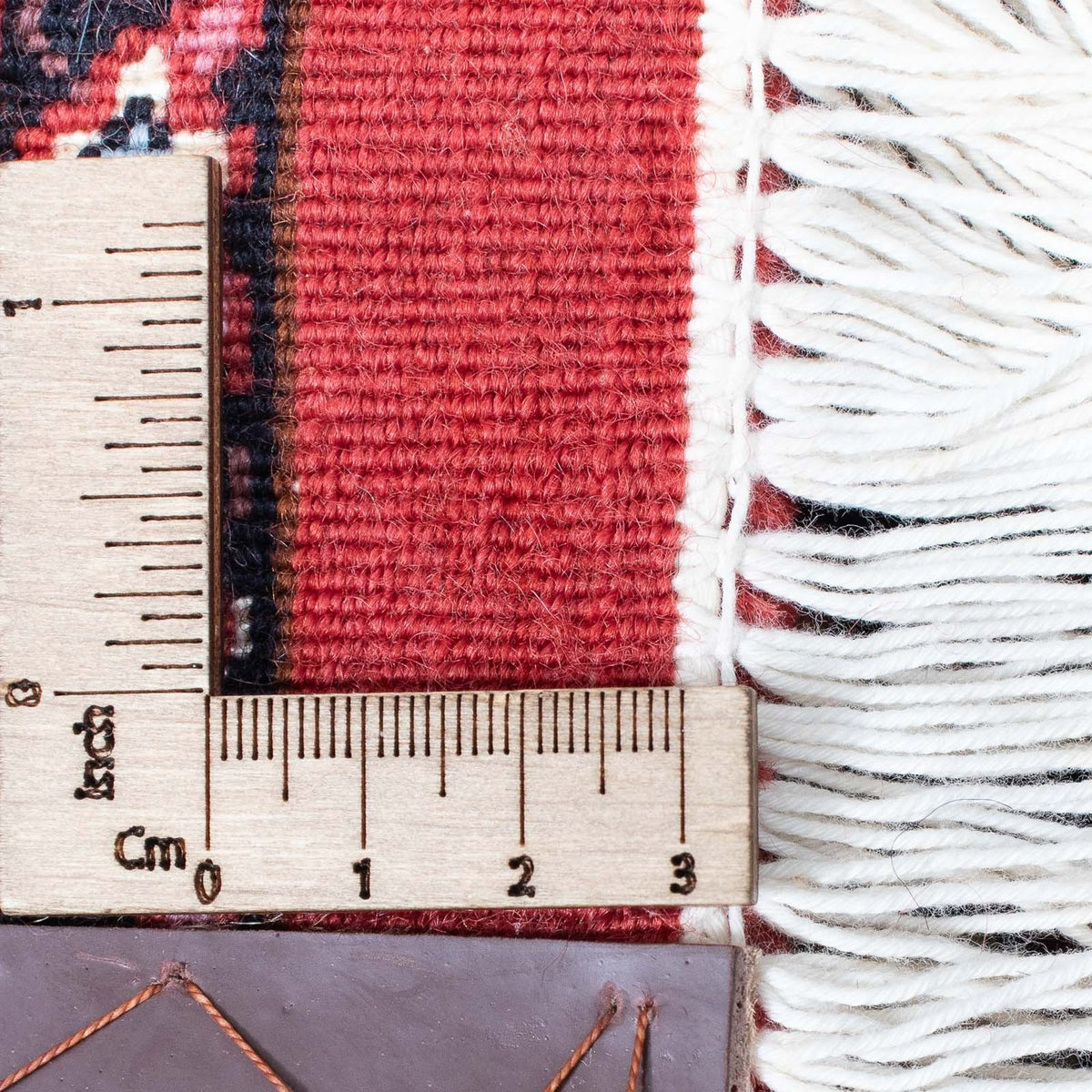 Alfombra de pasillo Alfombra persa - Bidjar - 398 x 83 cm - rojo oscuro