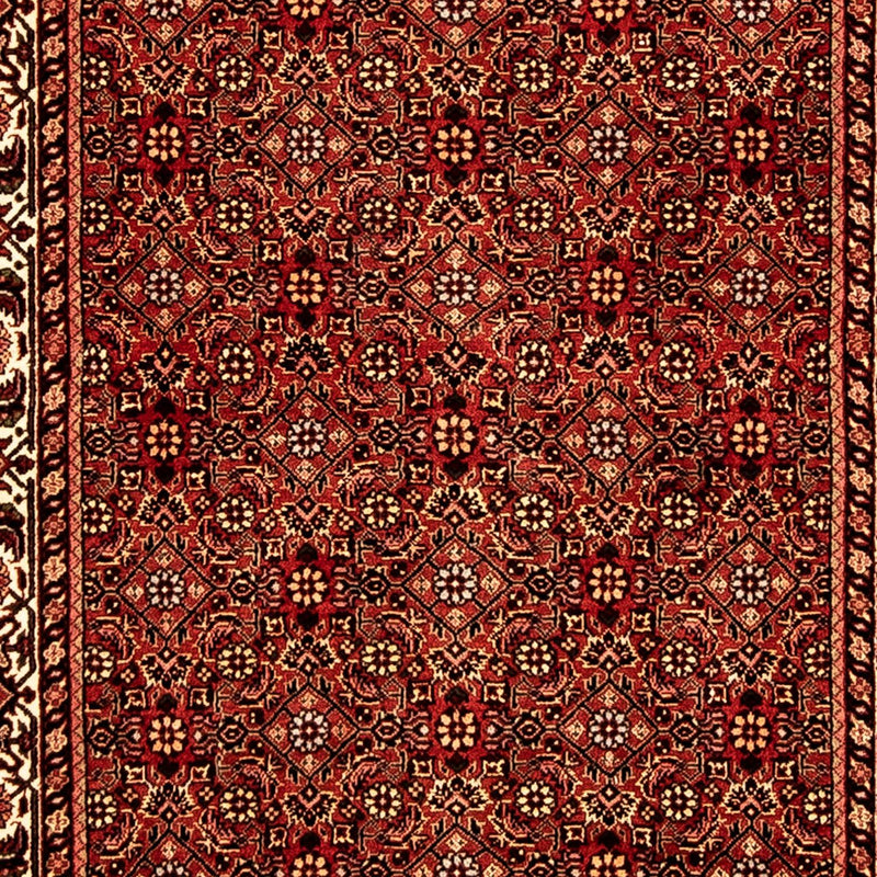 Alfombra de pasillo Alfombra persa - Bidjar - 292 x 78 cm - rojo oscuro