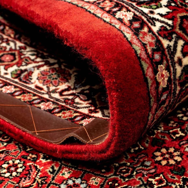 Alfombra de pasillo Alfombra persa - Bidjar - 292 x 78 cm - rojo oscuro