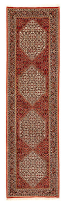 Alfombra de pasillo Alfombra persa - Bidjar - 314 x 85 cm - rojo oscuro